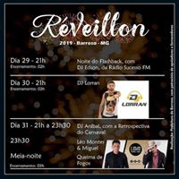 Confira a programação da virada de ano em Barroso