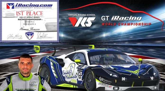 O Barrosense Ramon Fonseca foi Campeão Mundial de IRacing.com simulador de corrida