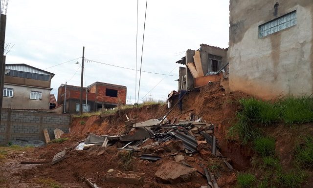 Prejuízos da forte chuva em Barbacena