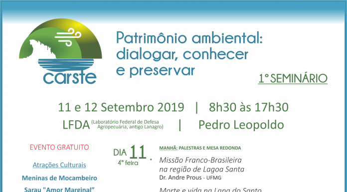 REGIÃO CARSTE É TEMA DE SEMINÁRIO EM PEDRO LEOPOLDO