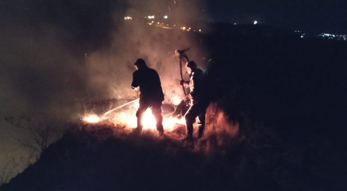 Incêndio próximo a Torre de TV é controlado por bombeiros