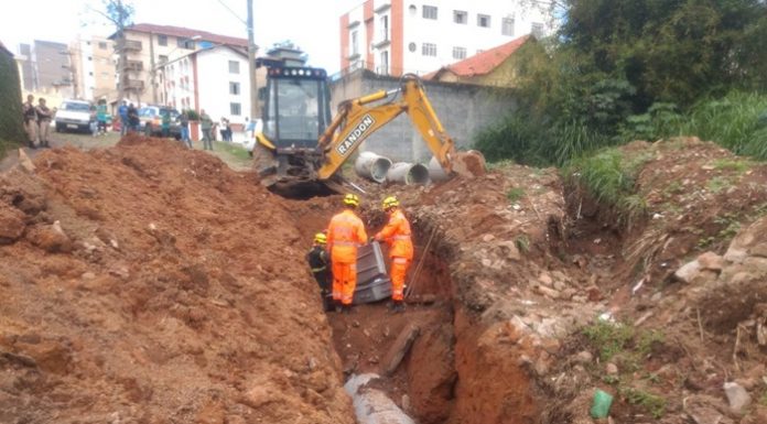 Morre funcionário da Prefeitura de Barbacena soterrado em obra