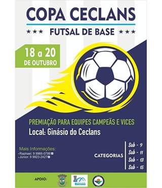 Vem aí a Copa Ceclans de Futsal de Base.